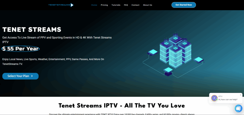 tenet streams home page 